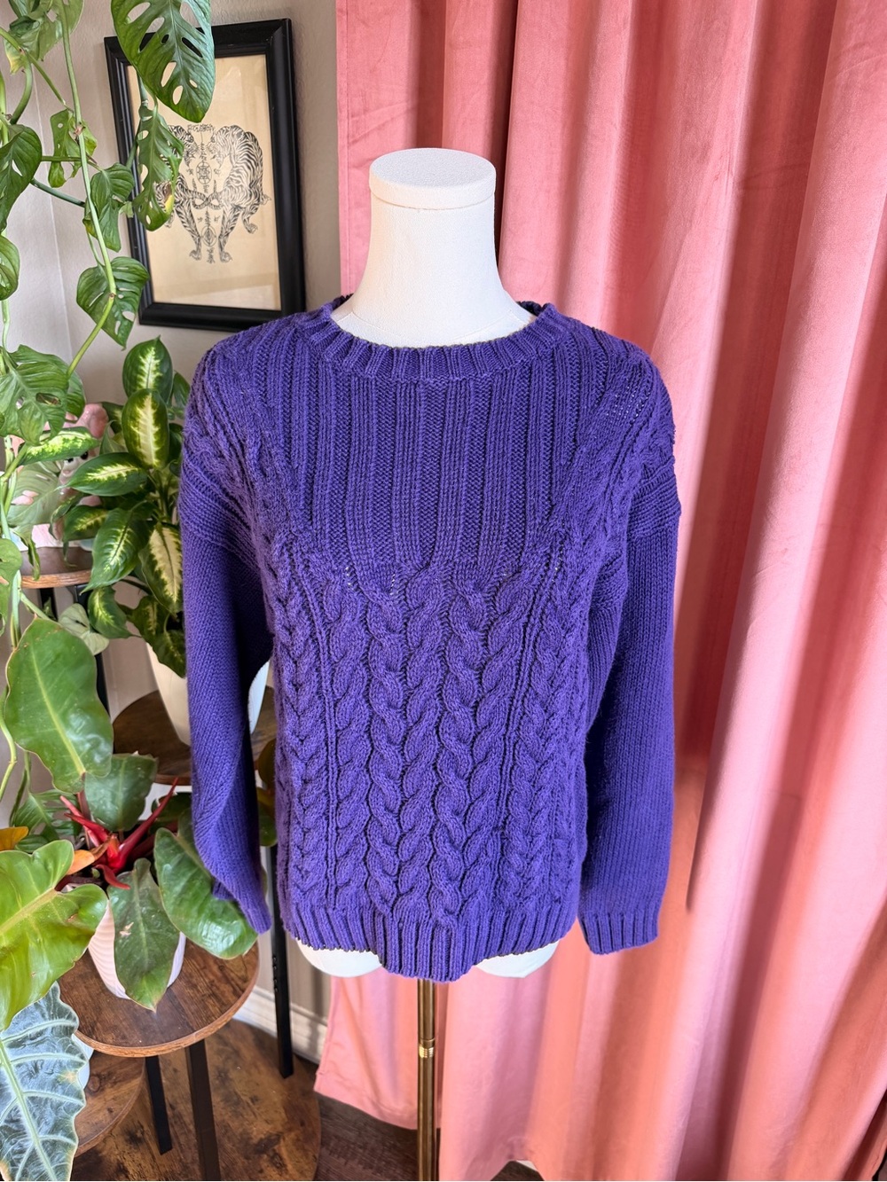 Vintage Allison Smith Purple Knit Sweater